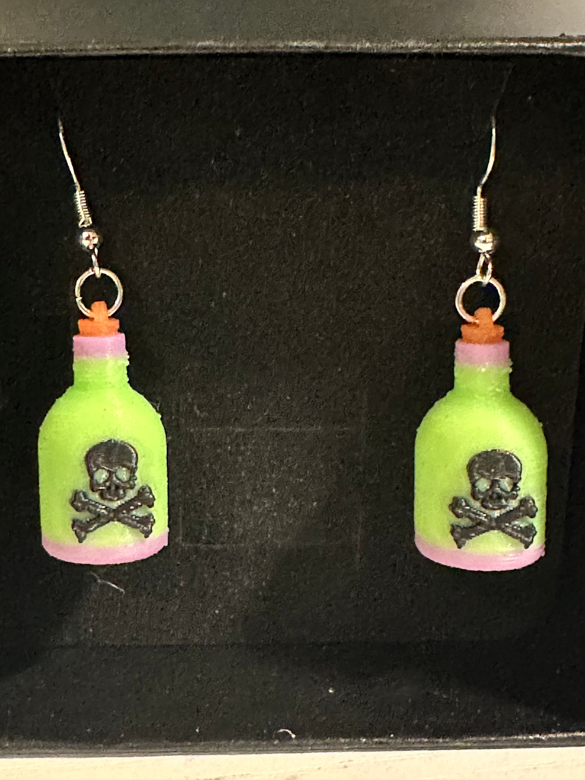 Poison Bottle Halloween Earrings
